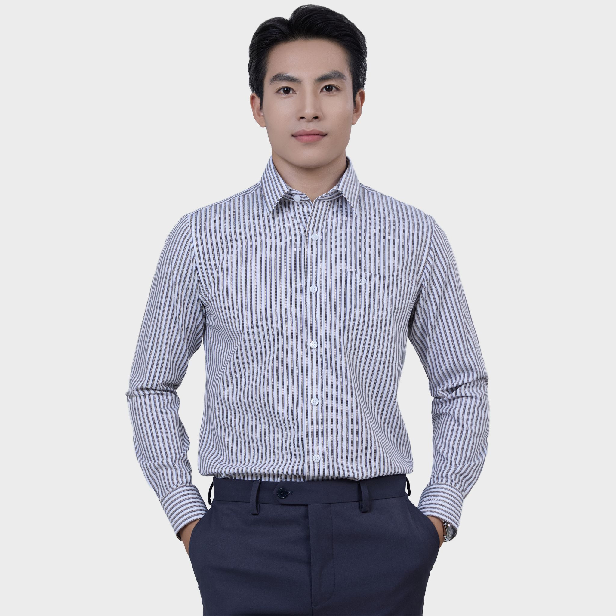  Áo Sơ Mi Nam Dài Tay Họa Tiết Tinh Tế Chất Liệu Modal Co Giãn – ABD.PMS.BE 243 