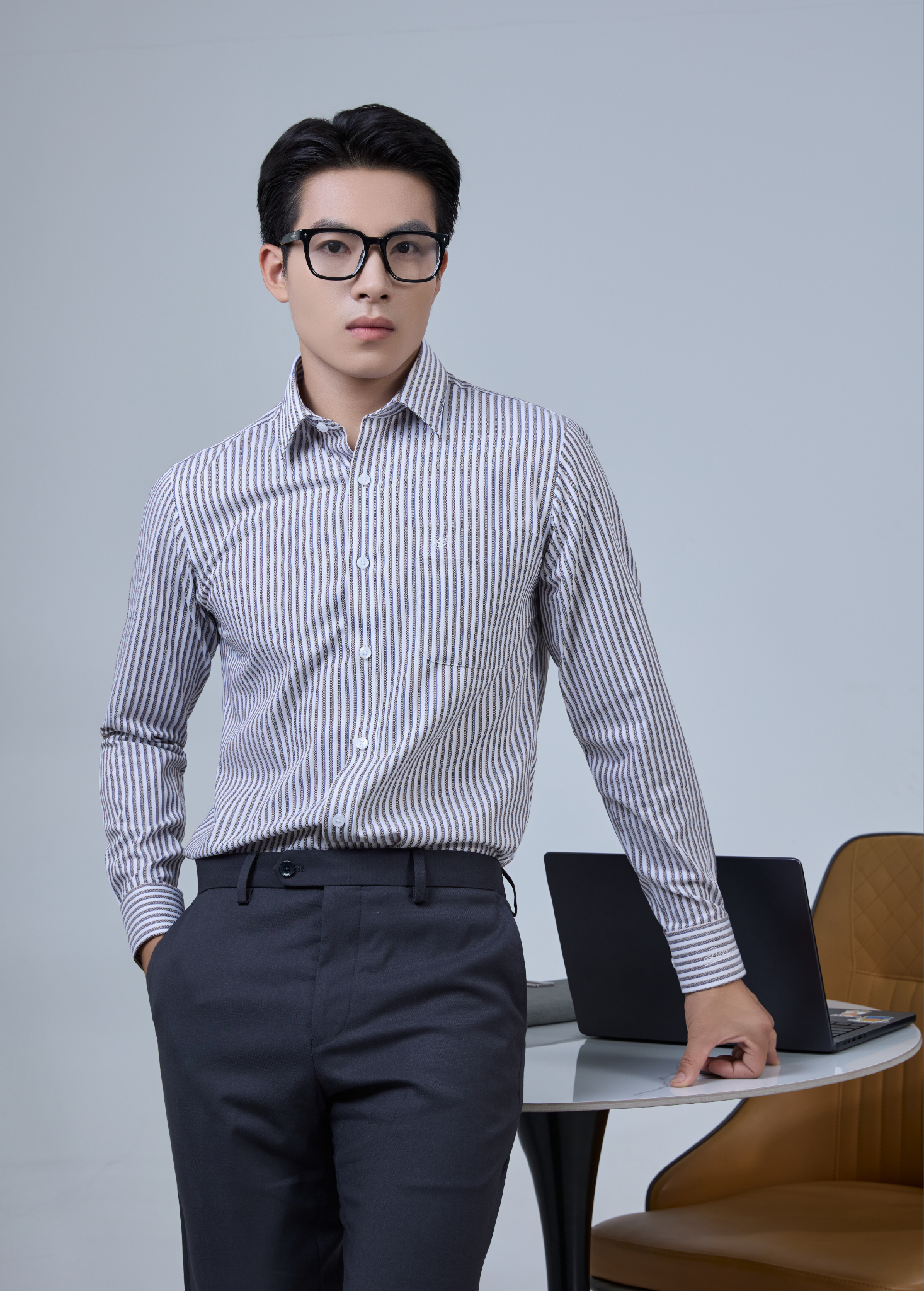  Áo Sơ Mi Nam Dài Tay Họa Tiết Tinh Tế Chất Liệu Modal Co Giãn – ABD.PMS.BE 243 
