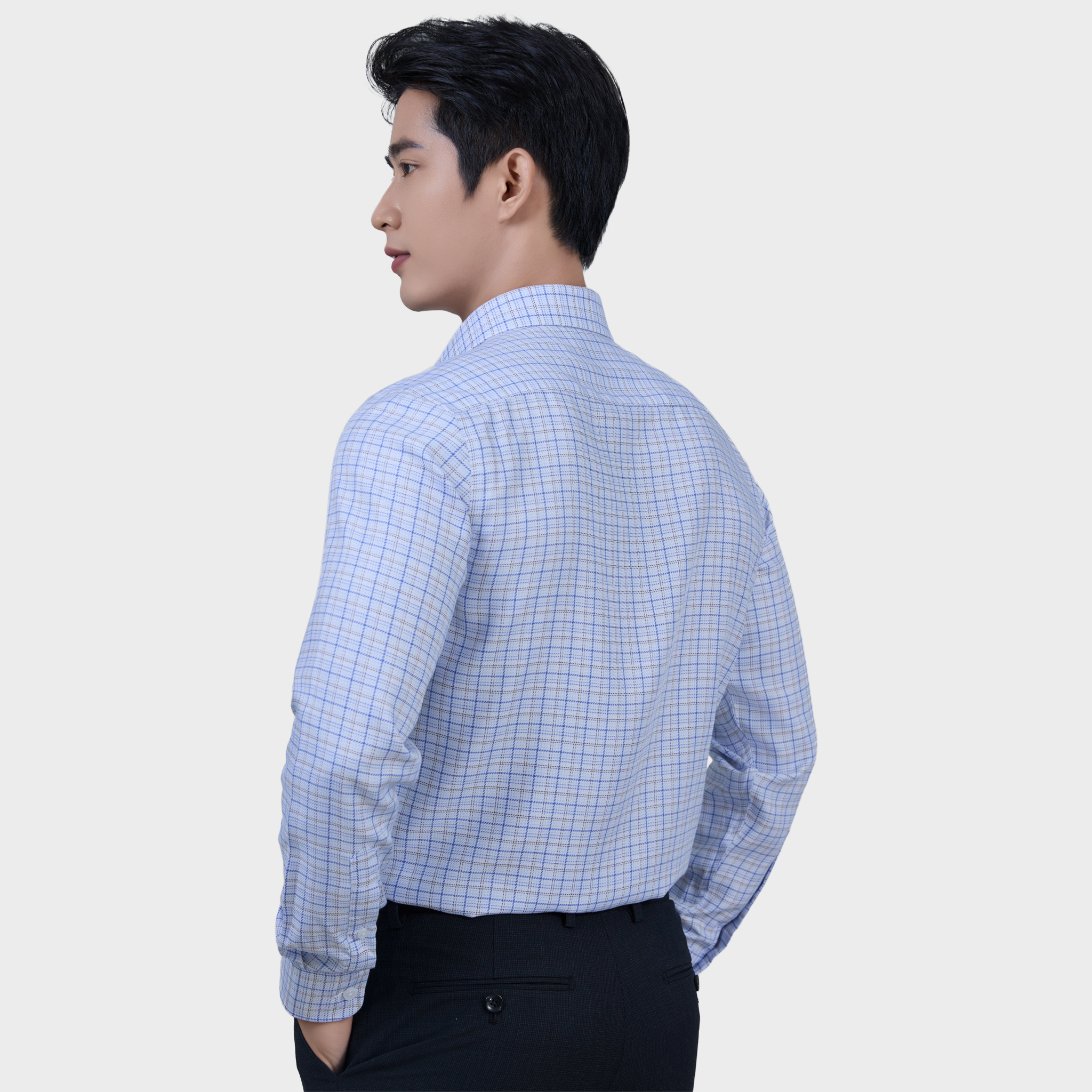  Áo Sơ Mi Nam Dài Tay - Sơ Mi Nam Cao Cấp Belluni Họa Tiết Caro, Thoáng Khí, Mềm Mịn ABD.PM.BE 241 