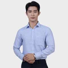  Áo Sơ Mi Nam Dài Tay - Sơ Mi Nam Cao Cấp Belluni Họa Tiết Caro, Thoáng Khí, Mềm Mịn ABD.PM.BE 241 