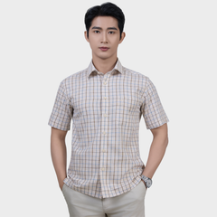  Áo Sơ Mi Caro Nam Ngắn Tay Sợi Sồi – Nhẹ Nhàng, Tinh Tế - ABN.PM.BE 369 