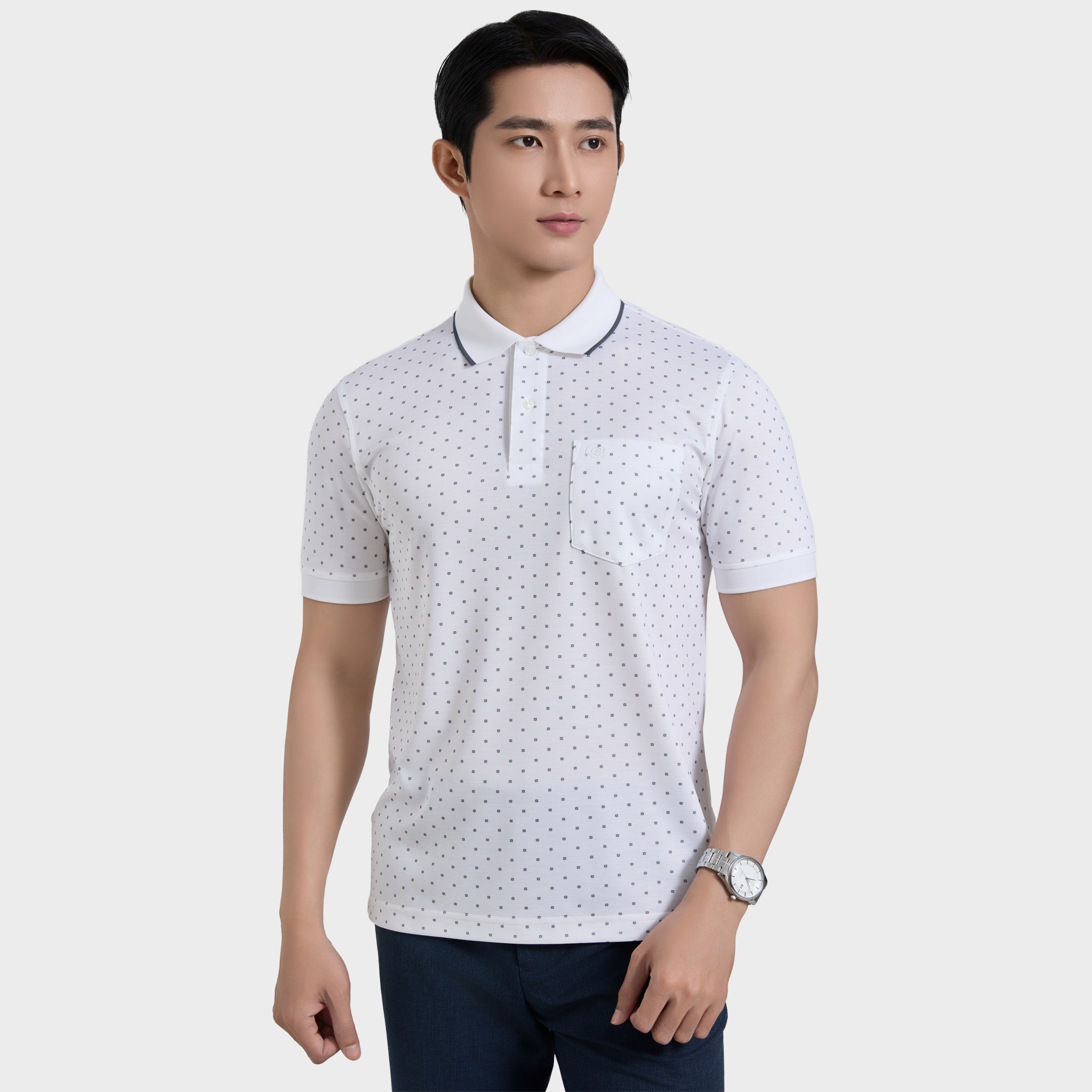  Áo thun nam Polo BELLUNI vải sợi tre cao cấp - AT.BP.BE 111 