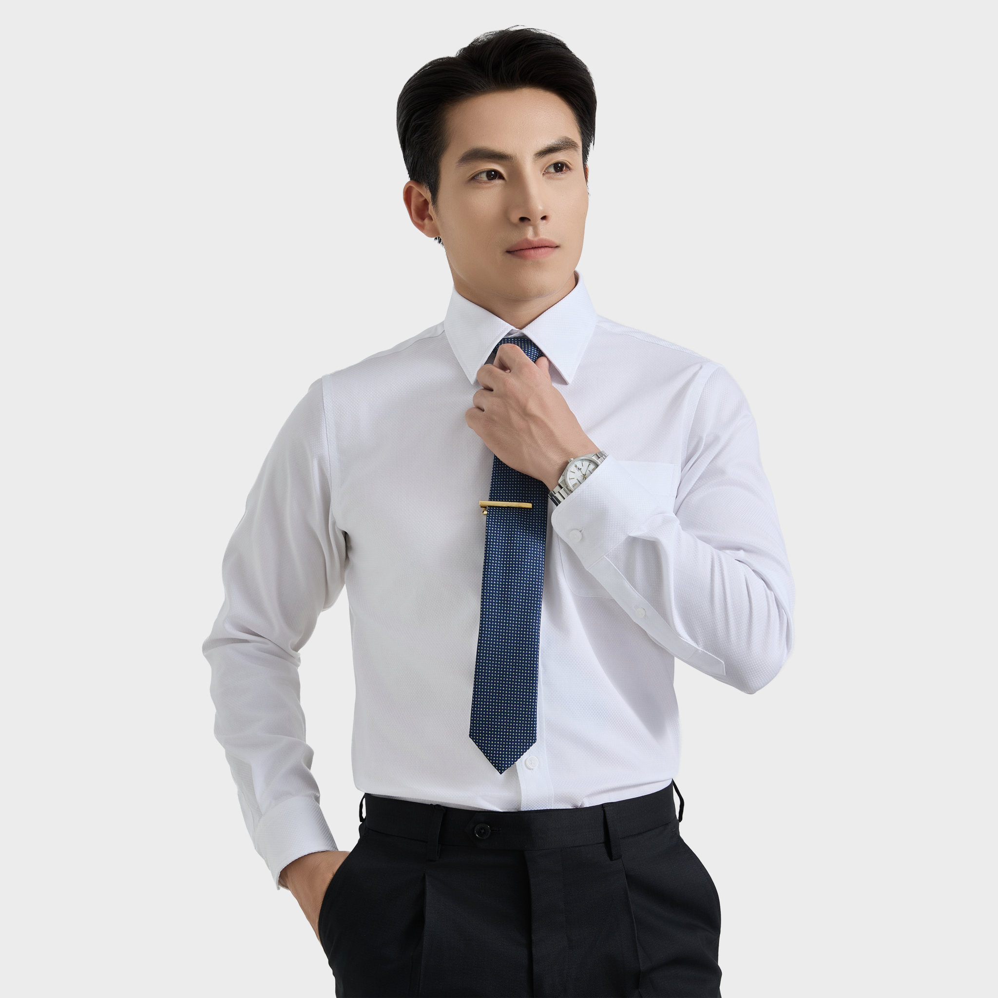  Áo sơ mi nam dài tay vải sợi cotton cao cấp BELLUNI LUXURY - ADL.CM.BE 8 