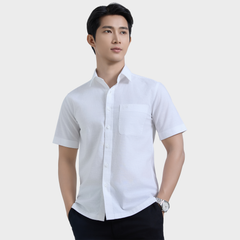  Áo Sơ Mi Nam Linen Cotton Tay Ngắn – Thoáng Mát, Lịch Lãm - ABN.LC.BE 330 