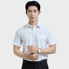  Áo sơ mi nam ngắn tay cao cấp BELLUNI - ABN.MMS.BE 314 