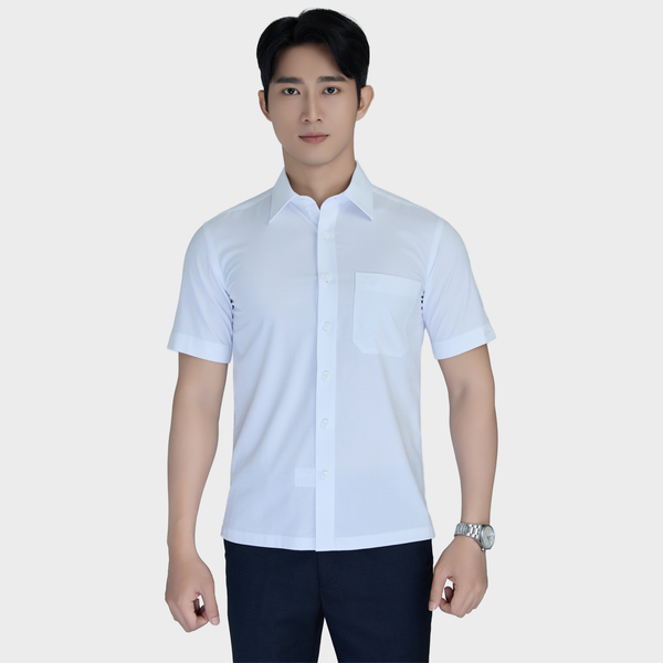  Áo sơ mi nam ngắn tay cao cấp BELLUNI vải sợi tre - ABN.BPS.BE 355 