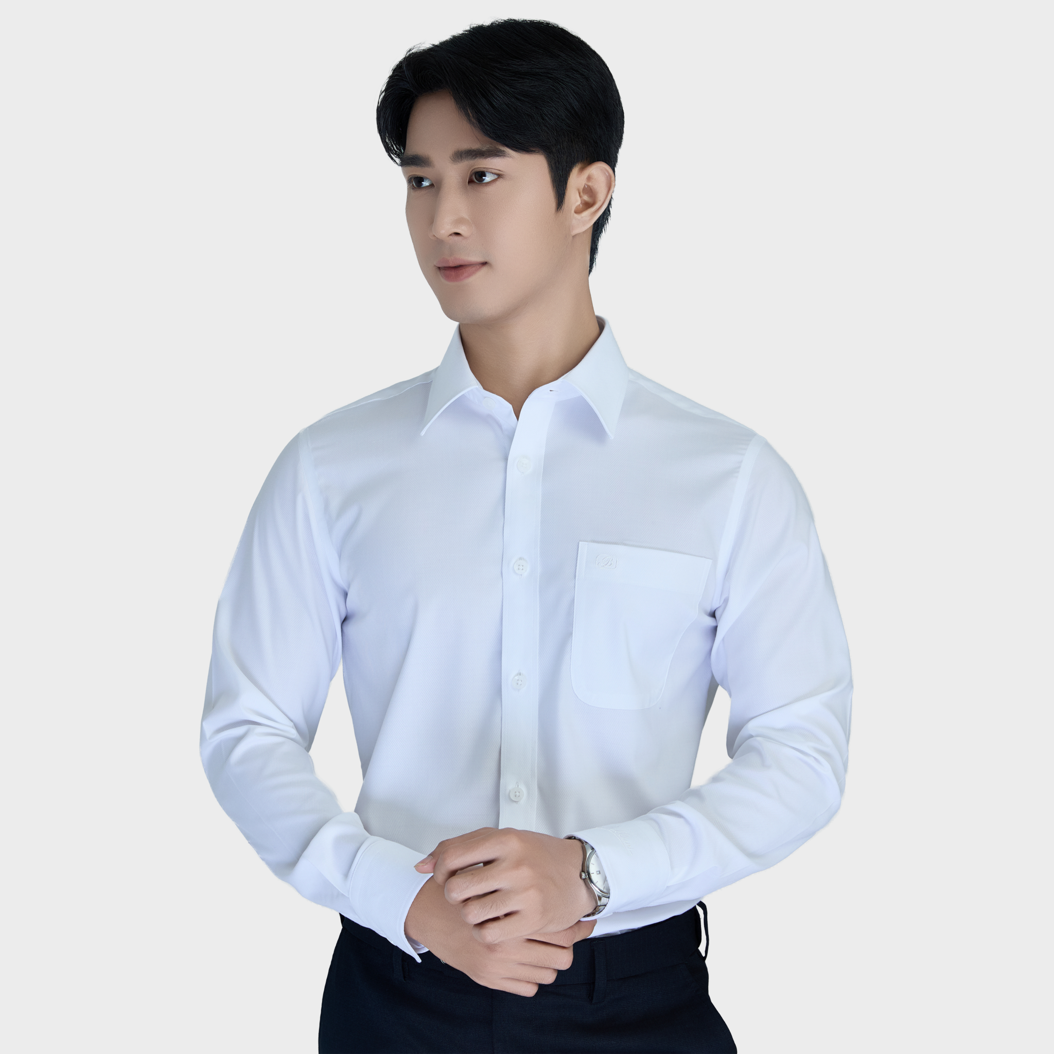  Áo sơ mi nam dài tay sợi bạc hà BELLUNI cao cấp - ABD.PMMS.BE 229 