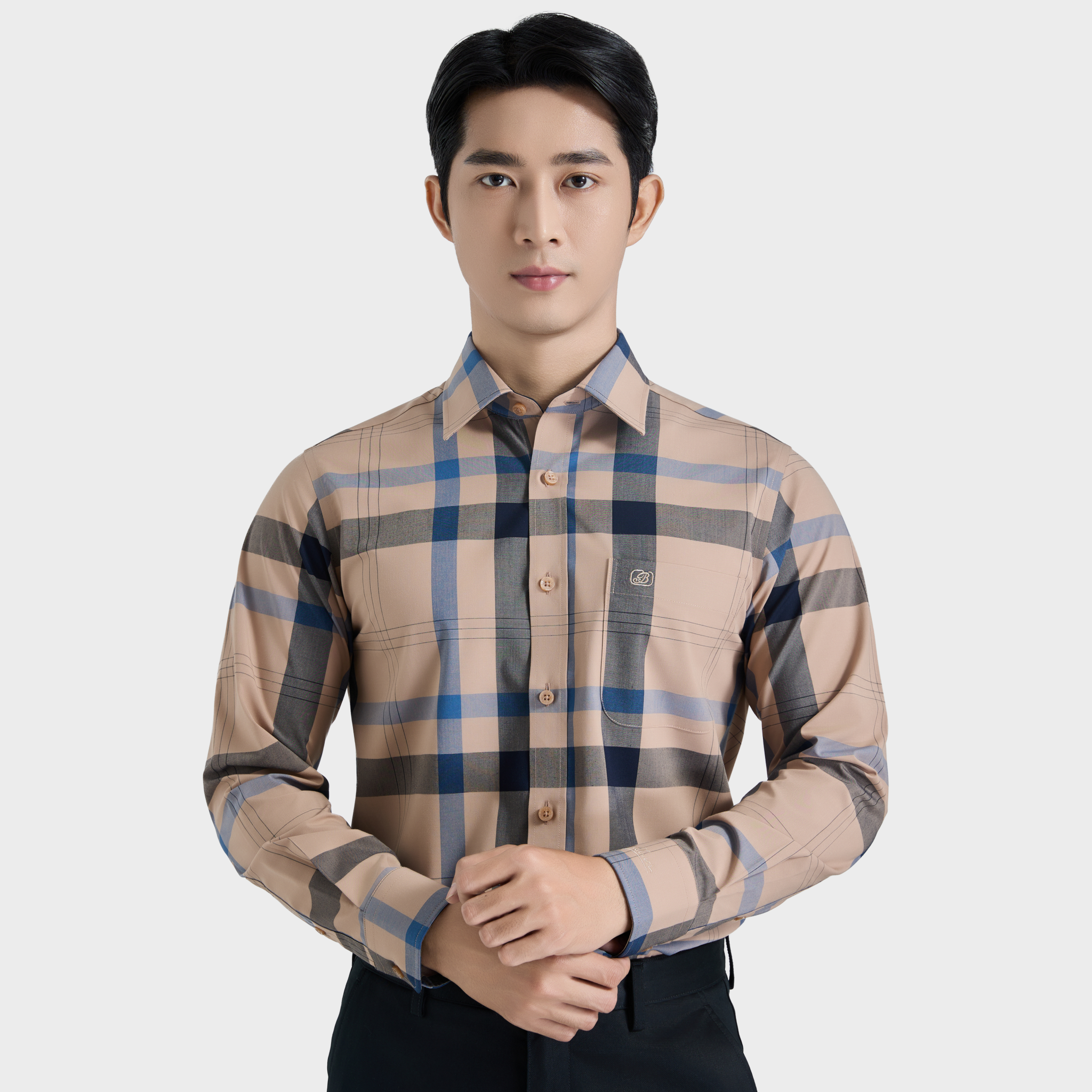  Áo sơ mi nam dài tay cao cấp BELLUNI vải sợi tre  ABD.BPS.BE 230 