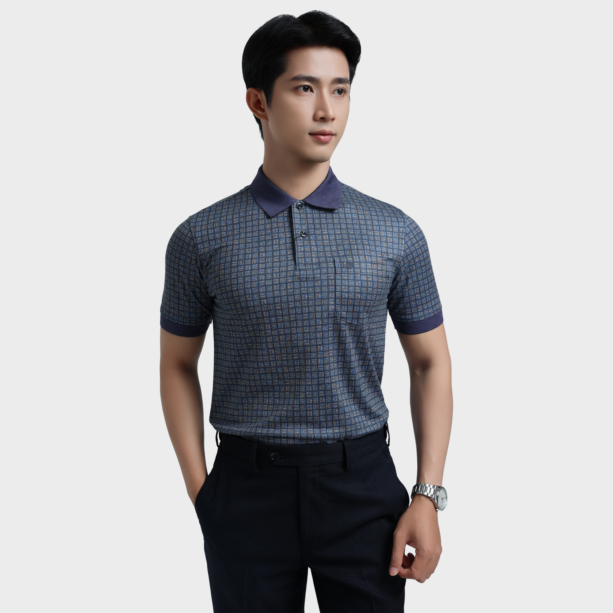  Áo thun nam Polo BELLUNI vải sợi tre cao cấp - AT.BP.BE 104 
