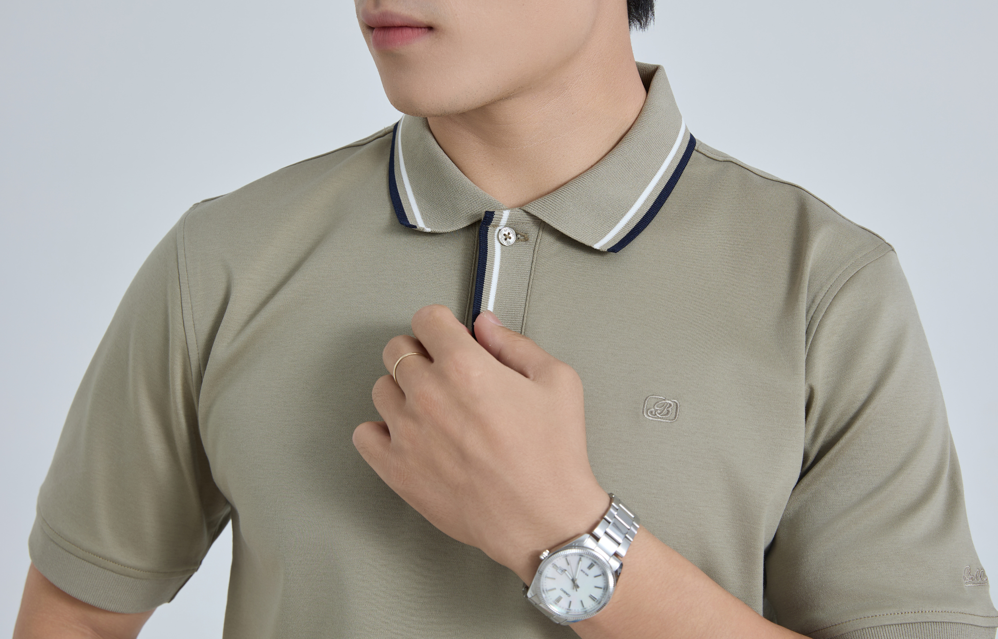  Áo Polo Nam Cotton Interlock – Trẻ Trung, Năng Động- AT.CM.BE 114 