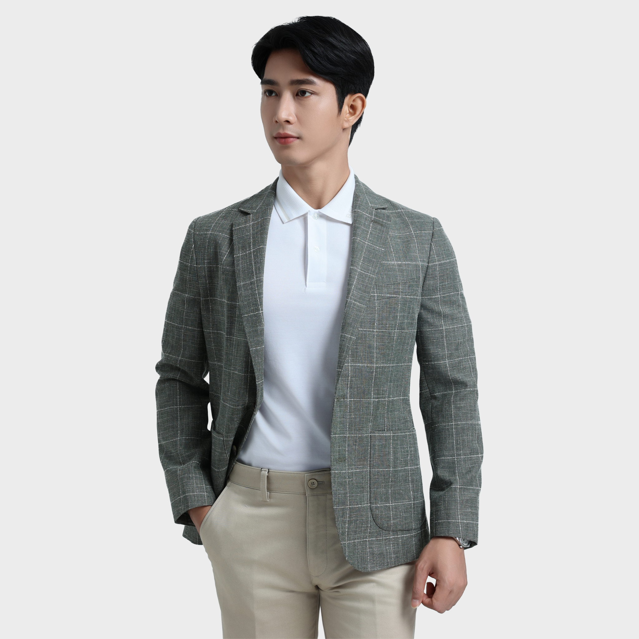  Vest Denim công sở hàng hiệu Belluni  - Vest.VBZ.WCL.BE 1 