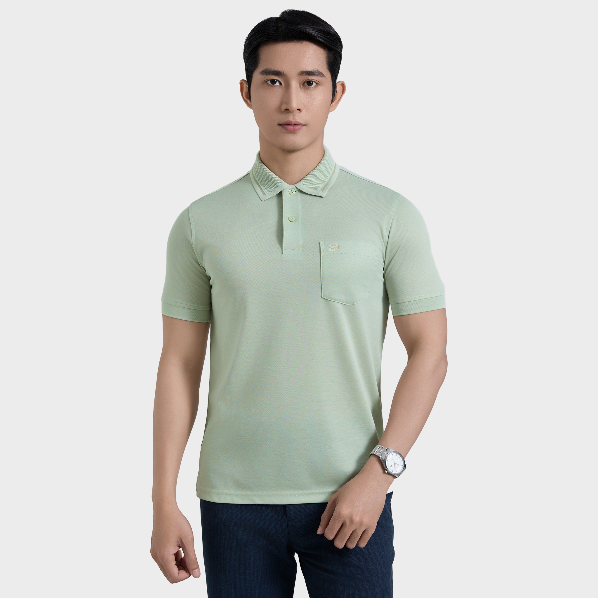  Áo thun nam Polo BELLUNI vải sợi tre cao cấp - AT.BP.BE 107 
