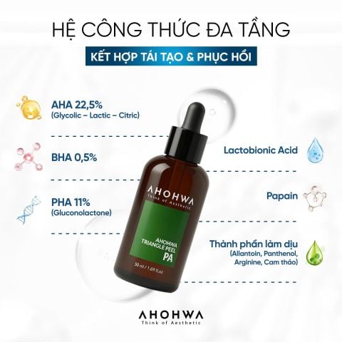  Triangle Peel PA - Peel Dành Cho Da Khô, Kém Săn Chắc, Sạm Màu  - 50ml 