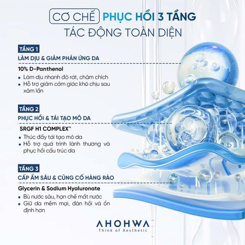  Ahohwa - Tinh chất dưỡng da, cấp ẩm, làm dịu AHOHWA D-PANTHENOL HYDRO AMPOULE 40ml 