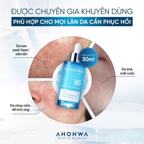  Hydration Ampoule B5 - Tinh Chất B5 Hỗ Trợ Cấp Ẩm Và Chăm Sóc Da Khỏe Mạnh - 30ml 