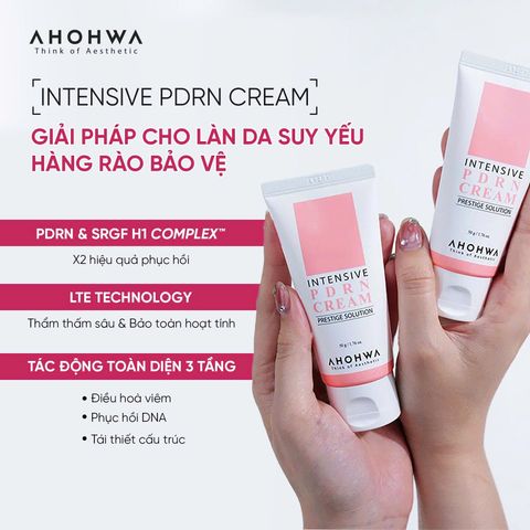  Ahohwa - Intensive PDRN Cream - Kem tái thiết làn da nguyên bản, phục hồi trẻ hóa cấp độ tế bào 