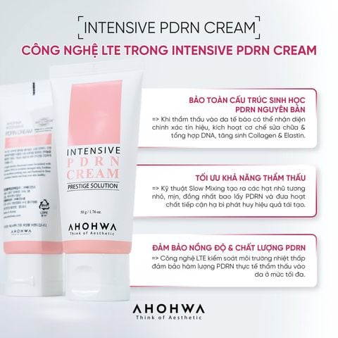  Ahohwa - Intensive PDRN Cream - Kem tái thiết làn da nguyên bản, phục hồi trẻ hóa cấp độ tế bào 