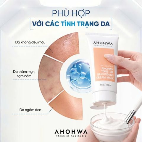  Tone-Up Brightening Cream Mask - Mặt Nạ Ủ Hỗ Trợ Làm Sáng Da -100gr/500gr 