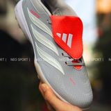  Giày Bóng Đá Cỏ Nhân Tạo Predator 26 League Lưỡi Gà Gập Xám TF 