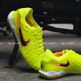  Giày Bóng Đá Cỏ Nhân Tạo Tiempo 10 Pro Bo Thun Chuối Đế Chấm Đen TF 