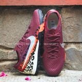  Giày Bóng Đá Cỏ Nhân Tạo Mercurial Vapor 16 Elite Bo Thun Nâu Gót Da Beo TF 