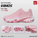  Giày Pickleball Wika Vamos Quang Dương - Hồng 
