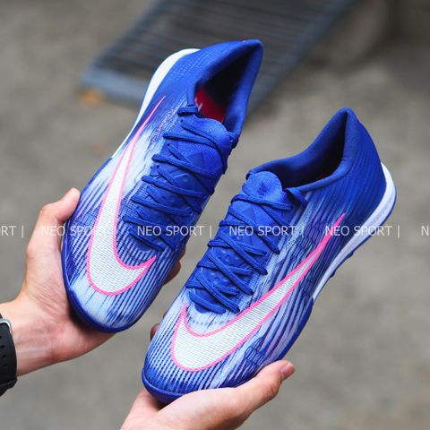 Giày Bóng Đá Cỏ Nhân Tạo Mercurial Superfly 11 Elite Bo Thun Xanh Coban TF 