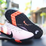  Giày Bóng Đá Cỏ Nhân Tạo Mercurial Vapor 16 Elite Bo Thun Cam Nhạt Xanh Biển TF 
