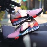  Giày Bóng Đá Cỏ Nhân Tạo Mercurial Vapor 16 Elite Bo Thun Cam Nhạt Xanh Biển TF 