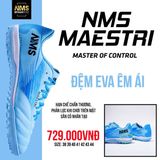  Giày Bóng Đá Chính Hãng Cỏ Nhân Tạo NMS Maestri 1.0 Xanh Da TF 