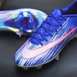  Giày Bóng Đá Cỏ Tự Nhiên Mercurial Superfly 11 Elite Bo Thun Xanh Coban FG 