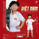  Bộ Quần Áo Bóng Đá CP Việt Nam - VN Trắng Trẻ Em - KID 