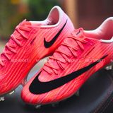  Giày Bóng Đá Cỏ Tự Nhiên Mercurial Superfly 11 Elite Bo Thun Hồng Logo Đen FG 