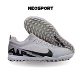  Giày Bóng Đá Cỏ Nhân Tạo Mercurial Vapor 15 Pro Bo thun Xám Đen TF Loại xịn 