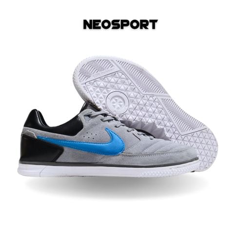  Giày Bóng Đá Futsal Street Gato 5 (New) Xám/Xanh IC 