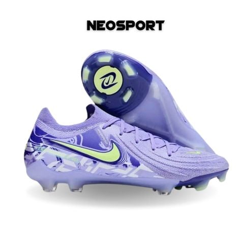  Giày Bóng Đá Cỏ Tự Nhiên Phantom GX2 Elite Bo Thun Tím FG 