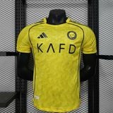 Bộ Quần Áo Bóng Đá - Al Nassr Vàng sân nhà 25/26 bản PLAYER 