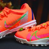  Giày Đá Banh Cỏ Nhân Tạo Mercurial Vapor 14 Pro Bo Thun Hồng Cam TF 