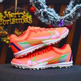  Giày Đá Banh Cỏ Nhân Tạo Mercurial Vapor 14 Pro Bo Thun Hồng Cam TF 