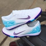  Giày Bóng Đá Cỏ Nhân Tạo Mercurial Vapor 16 Academy Trắng Đế Xanh Bích TF 