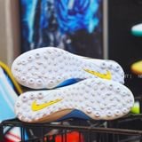  Giày Bóng Đá Cỏ Nhân Tạo Phantom 6 Pro Bo Xanh Bích Gót Trắng TF 