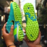  Giày Bóng Đá Cỏ Nhân Tạo Mercurial Vapor 14 Pro Bo Thun Xanh Ngọc Đế Chuối TF 