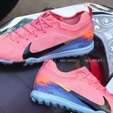  Giày Bóng Đá Cỏ Nhân Tạo Mercurial Vapor 16 Pro Bo Thun Cam Nhạt Xanh Biển TF 
