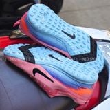  Giày Bóng Đá Cỏ Nhân Tạo Mercurial Vapor 16 Pro Bo Thun Cam Nhạt Xanh Biển TF 