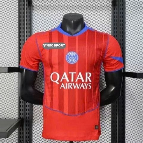  Bộ Quần Áo Bóng Đá - PSG Đỏ sân khách 25/26 - Paris Saint-Germain bản PLAYER 