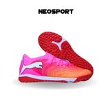  Giày Bóng Đá Cỏ Nhân Tạo Puma Future 9 Ultimate Cổ Cao Cam/Hồng TF 