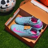  GIÀY BÓNG ĐÁ CHÍNH HÃNG CỎ NHÂN TẠO NIKE ZOOM MERCURIAL VAPOR 16 PRO XÁM XANH/HỒNG TF - FQ8687-301 