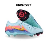  Giày Bóng Đá Cỏ Tự Nhiên Phantom GX2 Elite V1 United Bo Thun Xanh Ngọc Nhạt/Hồng FG 