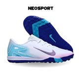  Giày Bóng Đá Cỏ Nhân Tạo Mercurial Vapor 16 Academy Trắng Đế Xanh Bích TF 