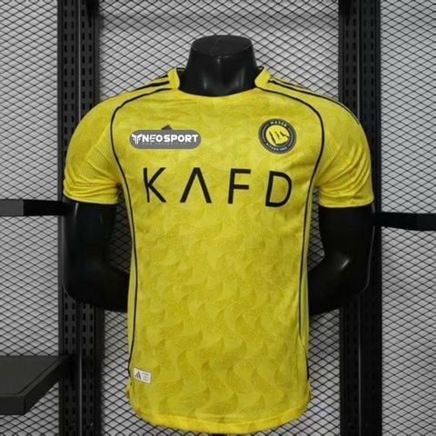  Bộ Quần Áo Bóng Đá - Al Nassr Vàng sân nhà 25/26 bản PLAYER 